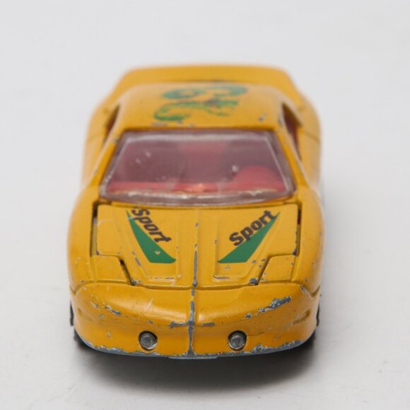 Vintage Majorette #212 Pontiac Firebird Car Yellow Die Cast 1:63 Toy Racing - Picture 5 of 6